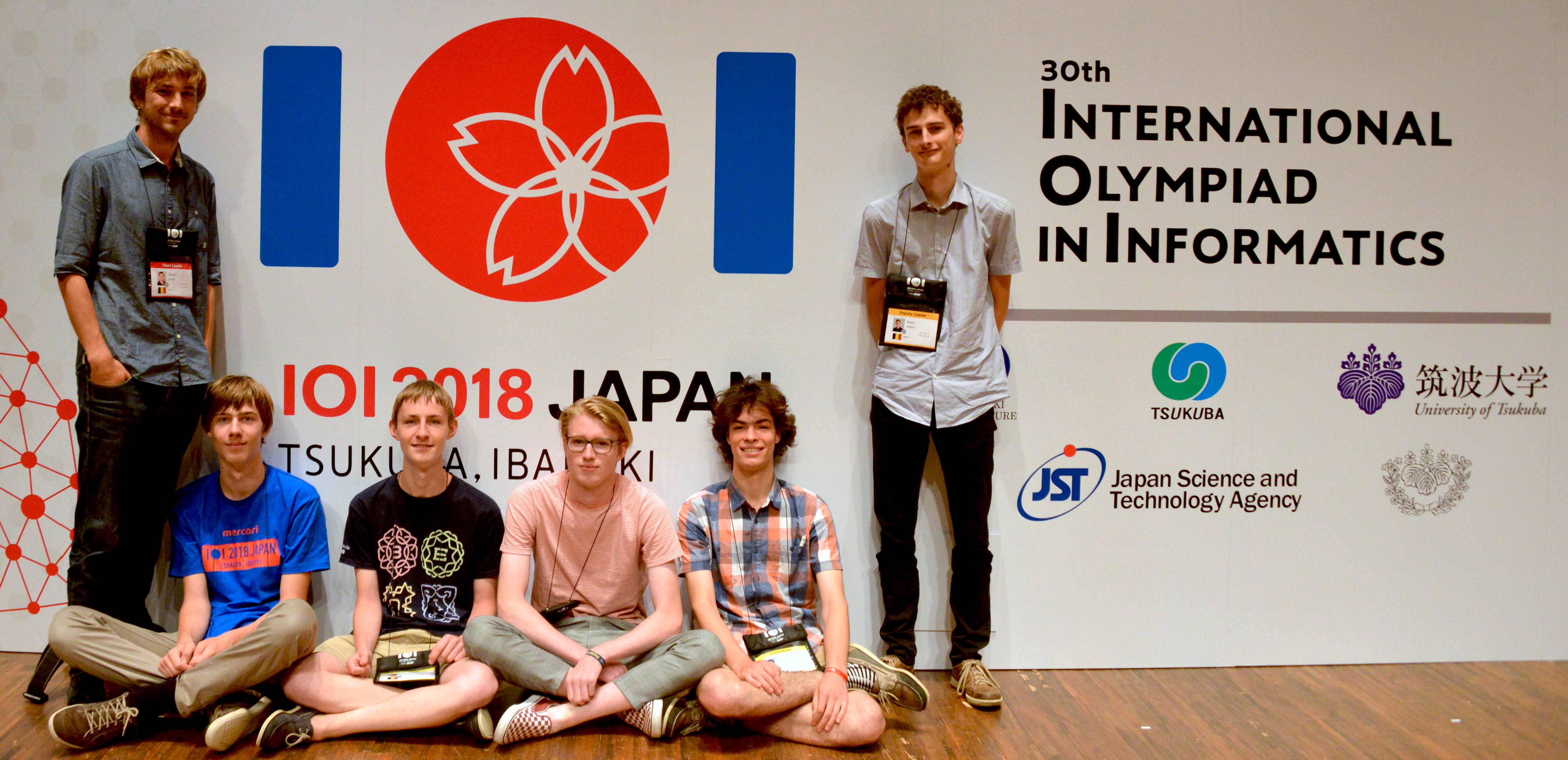 Belgische delegatie op IOI 2018 Ioi2018 team